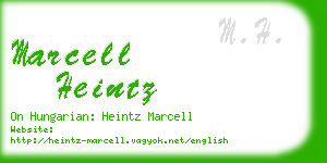 marcell heintz business card